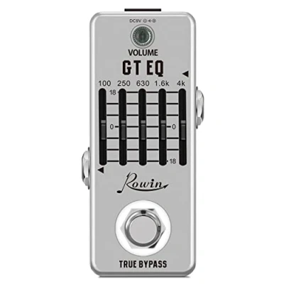 Afbeelding van Rowin Gitaar EQ Pedaal, Vijf Band Equalizer Effect Pedaal voor Elektrische True Bypass LEF 317A