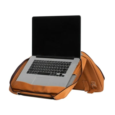 Afbeelding van R Go Viva Laptoptas, Full grain leer, Met geïntegreerde laptopstandaard, Schouderband, 15,6 inch, Bruin