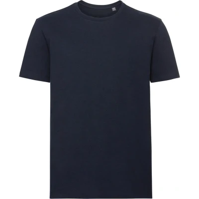 Afbeelding van Russell Heren Authentiek Puur Organisch T Shirt (Franse Marine) Maat S