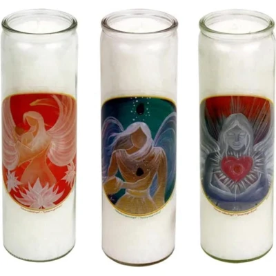 Afbeelding van Geurkaars Engel 3 stuks 21 x 6.5 cm