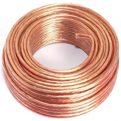Afbeelding van luidsprekerkabel 2x2,50mm2 25m transparant CCA audiokabel
