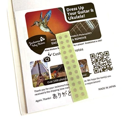 Afbeelding van Inlay Sticker Fret Markers voor Gitaren &amp; Bas 1/8&quot; Kleine Side Marker Dots Metallic