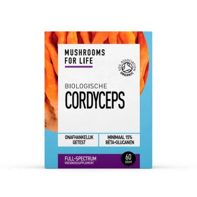 Afbeelding van Mushrooms F Life Cordyceps Poeder Bio 60g