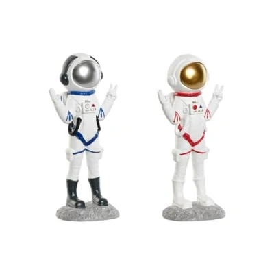 Afbeelding van Decoratieve figuren Home ESPRIT Blauw Wit Rood Vrouw Ruimtevaarder 9 x 7 20 cm (2 Stuks)