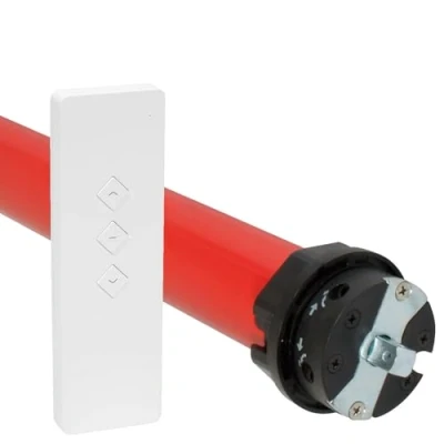 Afbeelding van superrollo Draadloze rolluikmotor RM10MMB (SW60, 10 Nm), incl. afstandsbediening, buismotor met radiografische bediening, tot 3,5 m² rolluikoppervlak (rolluiken max. 20 kg), complete set voor 60 mm