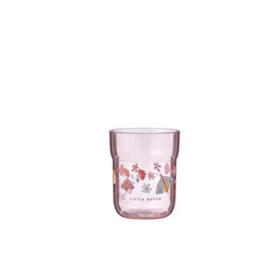 Afbeelding van Kinderglas bloemen &amp; vlinders 250ml Mepal Little Dutch