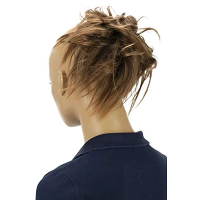 Afbeelding van CAISHA XXL Haarstukje Haarwokkel Bruids Kapsel Opgestoken Volumineus Golvend Knoet Bruin Mix G8F