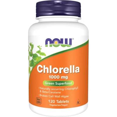 Afbeelding van Now Foods Chlorella 1000mg 120 tabletten