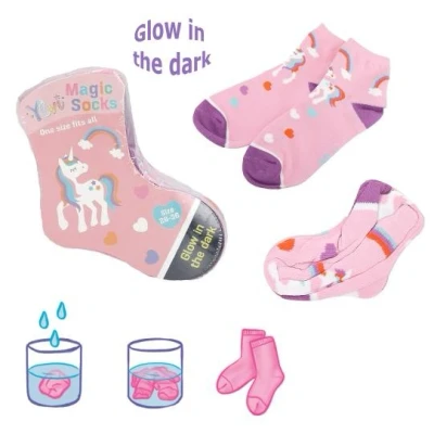 Afbeelding van Depesche Ylvi magische sokken met glow in the dark