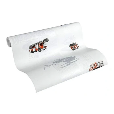 Afbeelding van AS Creation Little Stars 35813 1 Rood / Zwart