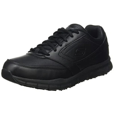 Afbeelding van Skechers Nampa Sneaker voor heren, Zwart Synthetisch Pu, 39.5 EU
