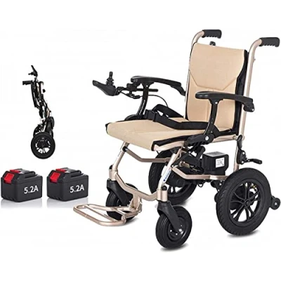 Afbeelding van 14 Kg Lichtgewicht Lntelligent Opvouwbare Elektrische Rolstoel Volwassenen Vermogen Gehandicapten Joystick Dubbele Functie Zware Elektrisch Of Handmatige