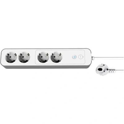 Afbeelding van Müller Licht Smart Stekkerdoos 4 voudig Tint LEDdirect.nl 2 Ingangen Te bedienen Compatibel met Philips Hue App