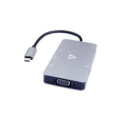 Afbeelding van Hub USB V7 UC U3CRJ45HDVG BLK
