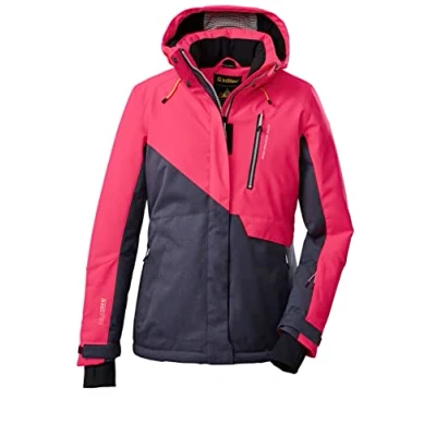 Afbeelding van Killtec (KILAH) Women&#039;s SKI jack/functioneel jack met afritsbare capuchon en sneeuwvanger KSW 15 WMN JCKT, Neon roze, 40, 38613 000