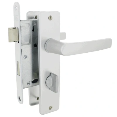 Afbeelding van DX Badkamer/WC Slot WC63 DM50 Inclusief Binnendeurbeslag DD35 40 Din LS/RS (1264/94) DKS WBS 63