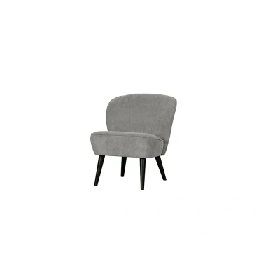 Afbeelding van Woood Sara fauteuil ribstof vergrijsd groen Stof