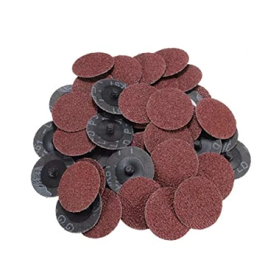 Afbeelding van TOOLSTAR Quick Change Discs, 25 stks 50 MM R Type Discs 2 Inch Schuurschijven voor Rotary Tool Schuren en Oppervlak Mengen 80Grits