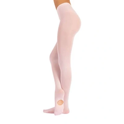 Afbeelding van CALZITALY Convertible damespanty dansen met hielgat, roze, zwart, S, M, L, 80 denier, Made in Italy, M