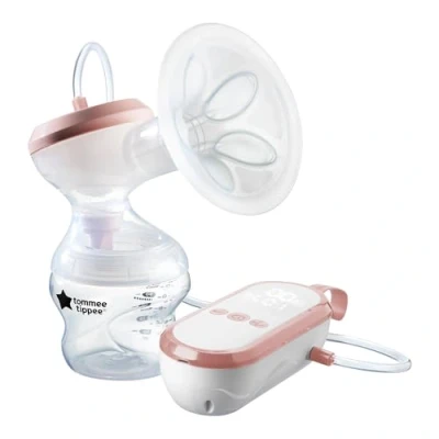 Afbeelding van Tommee Tippee, elektrische borstpomp gemaakt voor mij, oplaadbaar door USB, stil en transportbaar, fles inbegrepen
