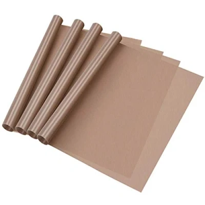 Afbeelding van SIYI XIU 4 stuks 40 x 30 cm premium bakpapier van glasvezel, duurzame bakfolie, herbruikbaar, hittebestendig, op maat te snijden voor vaatwasserbestendig
