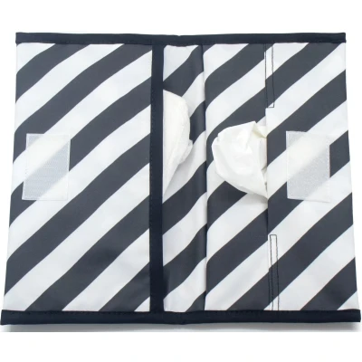 Afbeelding van KipKep Napper luieretui Black Stripes