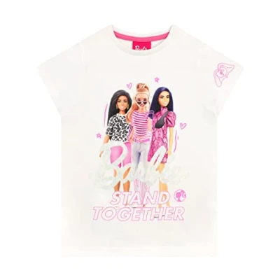 Afbeelding van Barbie Meisjes T shirt Wit 116