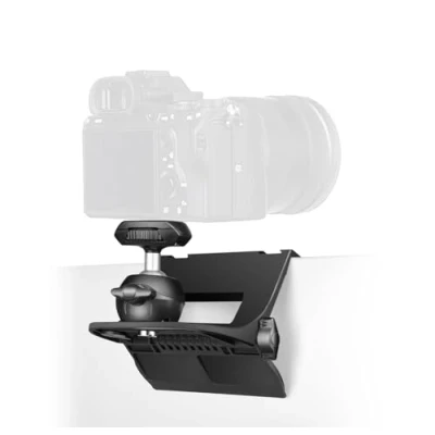 Afbeelding van RAUBAY Monitor Top Camera Mount Klem, Hangende Webcam Stand met 1/4&quot; schroef, voor Live Stream, Videovergaderingen, YouTube, TikTok, enz. CM 01
