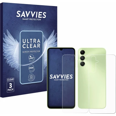 Afbeelding van Savvies Screenprotector voor Samsung Galaxy A05s (Voor+Achter) Folie Beschermfolie transparant (6 Stuks)