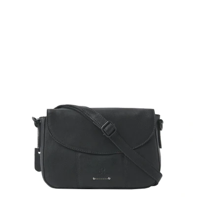 Afbeelding van dR Amsterdam Tampa Schoudertas VI black Leren tas