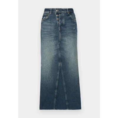 Afbeelding van ONLY Onlhoward Skirt Jeansrok, Dames, Maat: Medium, Dark blue denim