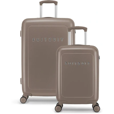 Afbeelding van SUITSUIT Natura Kofferset 2 delig Handbagage 55cm Ruimbagage koffer 76cm TSA Slot Taupe