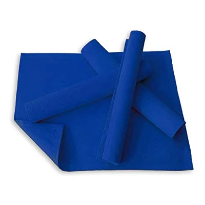 Afbeelding van placemat 4 stuks ca. 46 x 36 cm van katoen vele kleuren (blauw)