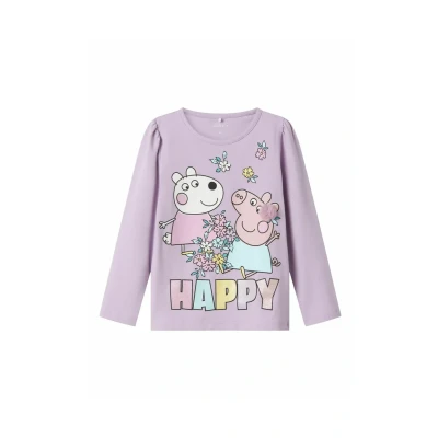 Afbeelding van Name it Longsleeve voor kinderen, Maat: 92, Orchid bloom