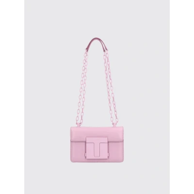Afbeelding van T Lock Mini Bag Chain Strap Wo Pink Clutch Bags