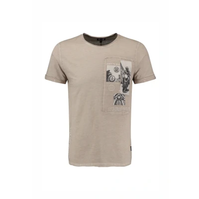 Afbeelding van Key Largo MT Wheels Round Tshirt print, Heren, Maat: 3XL, Sand