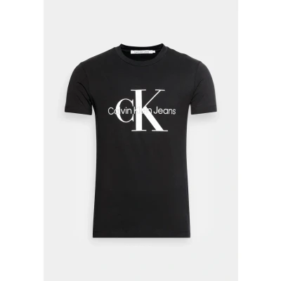 Afbeelding van Calvin Klein Jeans CORE Monogram SLIM TEE Tshirt print, Heren, Maat: Medium, Black