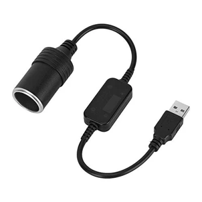 Afbeelding van Broco usb to cigarette socket,auto adapter voor sigarettenaansteker, 5 V naar 12 Geschikt voertuigen algemeen gebruik
