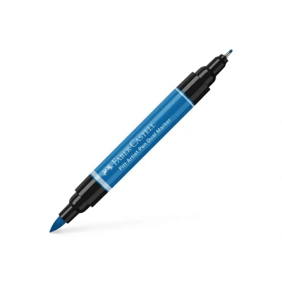 Afbeelding van 4x Tekenstift Faber Castell Pitt Artist Pen duo marker 110 phthaloblau