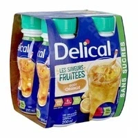 Afbeelding van Delical Fuitdrink Z/suiker Sinaasapp. 4x200ml