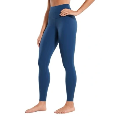 Afbeelding van CRZ Yoga Womens Butterleuse Hoge Taille Workout Leggings Lef 28&#039;&#039; Volledige Lengte Zachte Atletische Broek Franse marine L