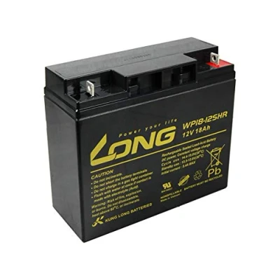 Afbeelding van LONG Loodzuur accu 12V 18Ah F3 HighRate (WP18 12SHR) PBLO 12V018 F3AH zwart