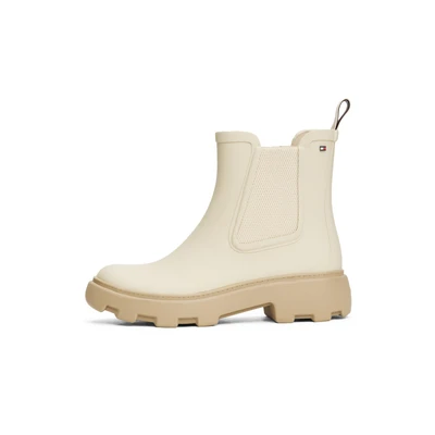 Afbeelding van Tommy Hilfiger chunky regenlaarzen ecru
