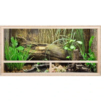 Afbeelding van REPITERRA terrarium voor reptielen en amfibieën, houten met zijventilatie, 120 x 60 cm