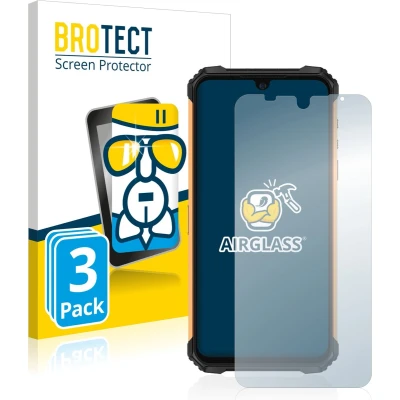 Afbeelding van BROTECT Glas Screen Protector voor Ulefone Armor 8 (3 Stuks) Schermbeschermer [9H Hardheid, Beschermglas Folie niet Gehard Glas]