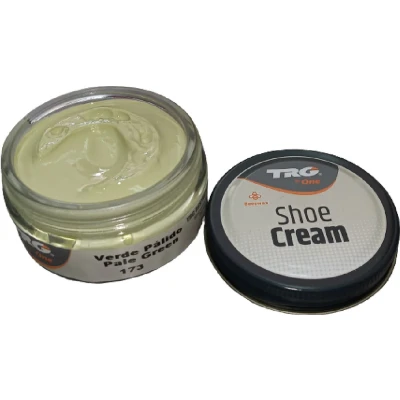 Afbeelding van TRG schoencrème met bijenwas pale (bleek) groen 50 ml