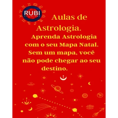 Afbeelding van Aulas de Astrologia Aprenda com o seu Mapa Natal.