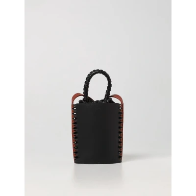 Afbeelding van Woody Small Leather Bucket Bag Wo Black Crossbody Bags