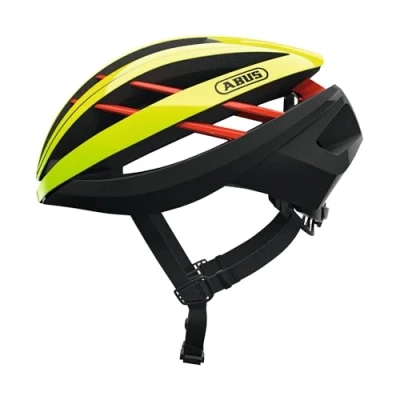 Afbeelding van ABUS Aventor Racefiets Helm Zeer goed geventileerde Fietshelm voor Professionele Wielrenners, Dames en Heren Geel, Maat S