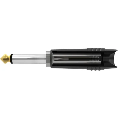 Afbeelding van Hicon HI J63TC SM Jackplug 6.35 mm Stekker, recht Aantal polen: 2 Mono Zwart 1 stuk(s)